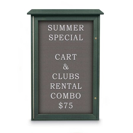United Visual Products Indoor Enclosed Combo Board, 72"x36", White Frame/Blue & Medium Grey UVCB7236W-BLUE-MEDGRY